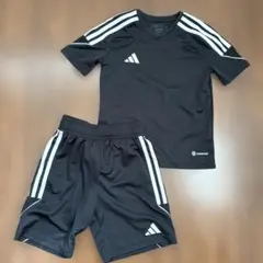 adidas ブラック Tシャツ ショートパンツ セット ASIA S 130