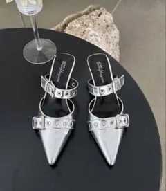 シルバー レディース パンプス