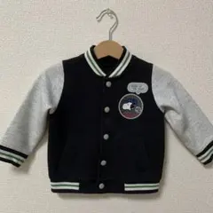 ユニクロ　スヌーピー刺繍 ネイビー グレー アウター