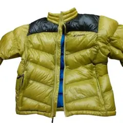 Columbia ダウンジャケット イエロー/ダークグリーン