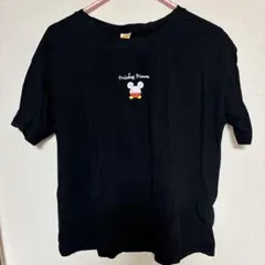 Mickey Mouse ミッキーマウス Tシャツ Lサイズ 黒