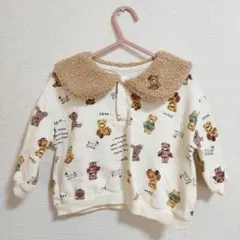 tete a tete 80cm クマ柄トレーナー　バースデイ