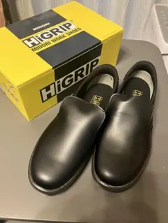 MIDORI HiGRIP ミドリ安全　超耐滑軽量作業靴　厨房靴　黒24センチ