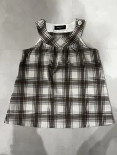 COMME CA FOSSETTE チェック柄ワンピース 80