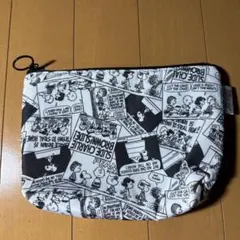 スヌーピー コミック柄 ポーチ