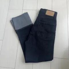 BONLECILL カラーステッチロールアップハイウエストデニムパンツ Sサイズのサムネイル