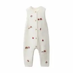 【即完売品】Zara baby 刺繍ハリネズミニットロンパース 74size