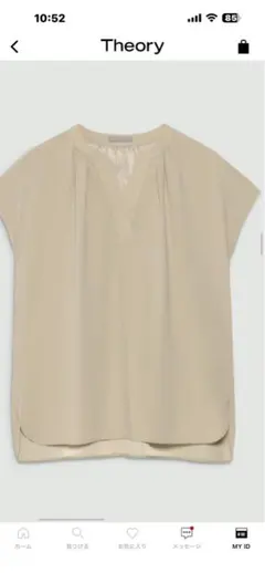 theory luxe Flow Litzy ブラウスシフォンベージュ M theory luxe Flow Litzy ブラウスシフォンベージュ M - メルカリ