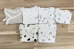 ベビー肌着 6点セット　スヌーピー　ハリネズミ