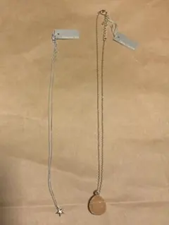タグつき　ネックレス　２本セット