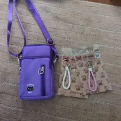ノゴロー スマホショルダーバッグ キーホルダーセット