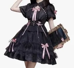 JIURUN コスプレ ワンピース ロリータ ゴスロリ 衣装