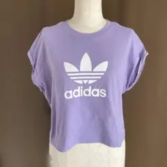 adidas ラベンダー 半袖Tシャツ M