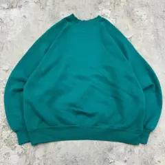 USA製　DISCUS Athletic　長袖　スウェット　古着　グリーン　L