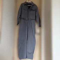 グレー オーバーオール つなぎ
