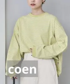coen コーエン USAコットンレトロボーダーTシャツ