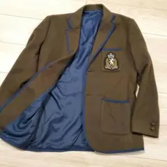 希少✨美品 フレッドペリー カーキ ネイビー ブレザー エンブレム M