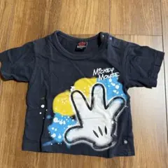 ベビードール　ミッキーマウス Tシャツ 黒 90.100
