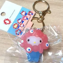 万博EXPO サンリオ ミャクミャク キーホルダー クリア キティ
