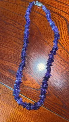 アメジストさざれネックレス