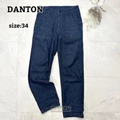 美品　DANTONダークブルーデニムパンツ Danton（ダントン） デニムパンツ 36 ダークインディゴブルー