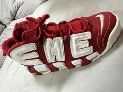 シュプテン 赤 ナイキ エアモア アップテンポ シュプリーム シュプテンポ レッド