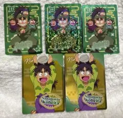 忍たま乱太郎 ネオンコレクション 七松小平太 ホログラムレア・ノーマル 5点