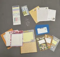 平成レトロ　メモ帳　便箋　封筒　シール　まとめ売り