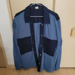 パープル&イエロー　長袖シャツのサムネイル