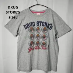 【ドラッグストアーズ】半袖Tシャツ 豚 ぶた プリント グレー L 3のサムネイル