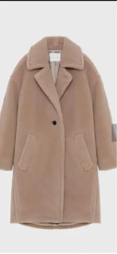 CINOH 2024チノ ウールボア コクーンコート 36 brown CINOH 2024チノ ウールボア コクーンコート 36 brown