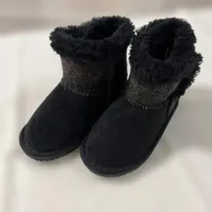 新品　しまむら　ハリスツイード ブラック　ブーツ　16.0