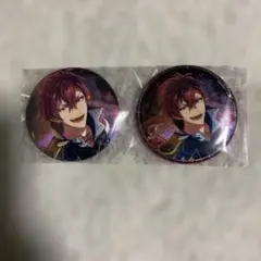 アイナナ アイドリッシュセブン 狗丸トウマ ブラホワ カプ缶 缶バッジ
