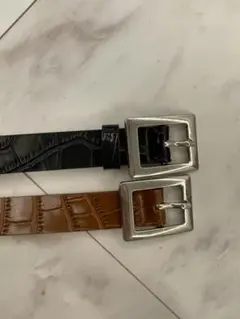 ベルト　黒、茶　2個セット