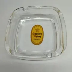 Suntory Whisky ガラス灰皿 四角形