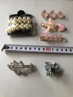 ヘアピン　ピンク　パール