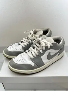 NIKE AIR JORDAN 1 LOW グレー ホワイト メンズ スニーカー
