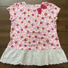 MIKI HOUSE 花柄 Tシャツ 130サイズ