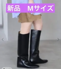 新品　LE TALON 2cmワイドシャフトロングブーツ