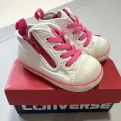 箱無しConverse ジッパー付きスニーカー ホワイト/ピンク