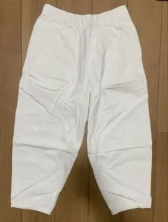 GU ホワイト ワイドパンツ M デニム