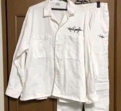 Mark Gonzales セットアップ　M 白　上着　ジャケット　ズボン