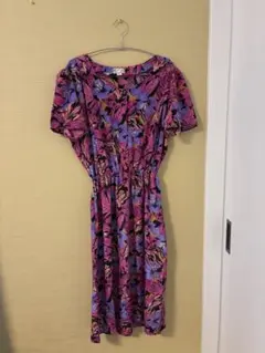 Sharon Boutique XL 花柄ワンピース　古着　ヴィンテージ
