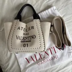 VALENTINO バレンティノ アトリエ ハンドバッグ キャンバスのサムネイル