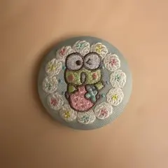 けろけろけろっぴ 刺繍缶バッジ
