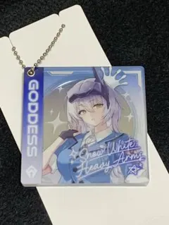 勝利の女神NIKKE ローソン スライドミラーキーホルダー　スノーホワイト