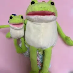 タイトー限定 カラビナ付き ぬいぐるみ ポーチ おとぼけ ケロピョン