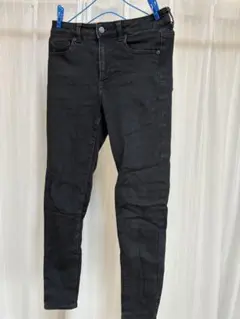 GU ブラックデニム スキニーパンツ 黒 ストレッチ 美脚 ジーンズ Lサイズ