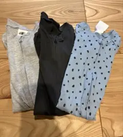 H&M ベビーロンパース・カバーオール 3点セット