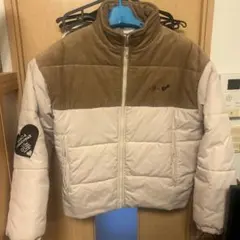 kaoyorinakami ダウンジャケット コーデュロイ ベージュ✖︎アイボリー